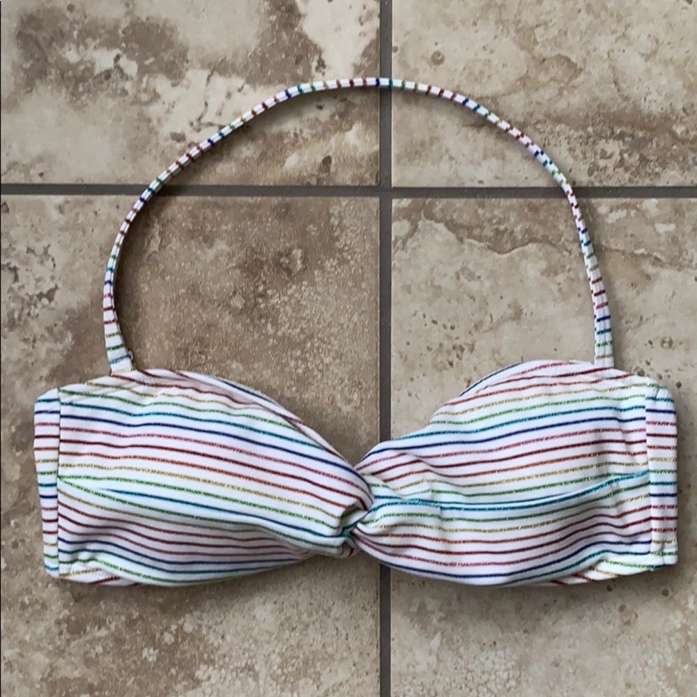 Rainbow bikini top